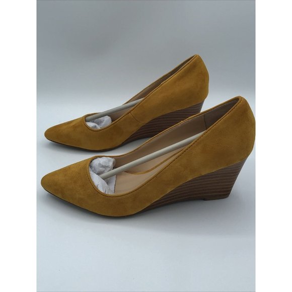 Sole Society Baked Yellow Wedge Heel Size 6M - Picture 6 of 12